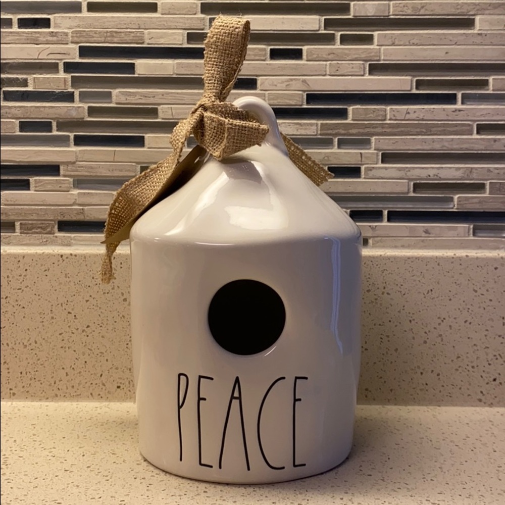 Rae dunn Peace birdhouse rare